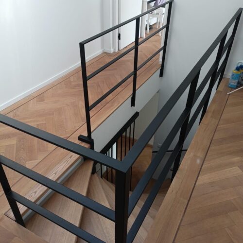 Holztreppe in Tulln